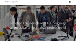 Desktop Screenshot of latelierwebradio.fr