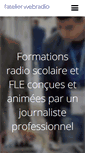 Mobile Screenshot of latelierwebradio.fr