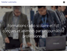 Tablet Screenshot of latelierwebradio.fr
